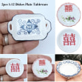 Miniatyrbild 8 av 10: 2st 1:12 Fat Tallrik Dockhus Servis 2 2 2