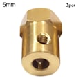 Pikkukuva 1 / 10: Kuusikulmainen messinkiakselin kytkin 5 mm 5mm