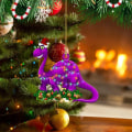 Miniatyrbilde 8 av 10: Jule Dinosaur Ornament Juletre Dinosaur Anheng 5 5 5