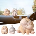 Miniatyrbillede 6 af 10: Resin Cat Statue Bobblehead Ornamenter 1 1 1