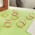 Miniatyrbillede 10 af 10: Bordnumre Holder Pladskort GULD FIRKANT gold Square-Square