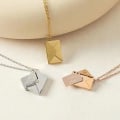 Miniatyrbild 4 av 10: Kuvert Halsband Medaljong ROSE GULD Rose Gold