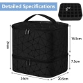Miniatyrbild 2 av 8: Nagelorganiser Manikyrväska SVART black