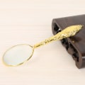 Miniatyrbild 10 av 10: Förstoringsglas Lupp Förstoringsglas GULD gold
