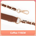 Miniatyrbilde 1 av 10: 110cm Veske Metal Chain Bag Strap KAFFE coffee