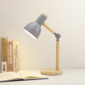 Miniatyrbillede 1 af 9: Læsebordslampe Skrivebordslampe GRÅ grey