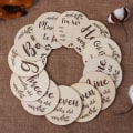 Miniatyrbild 9 av 10: 6PCs/Box Wooden Baby Milestone Cards Månatliga födelsekort Style B