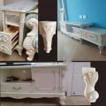 Miniatyrbillede 10 af 10: Vintage træudskåret møbel fodben 10X5.5CMSTYLE 1 STIL 1 10x5.5cmStyle 1