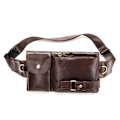 Miniatyrbild 7 av 10: Äkta läder Fanny Pack 07 07 07