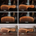 Miniatyrbilde 3 av 10: 2 stk Peach Wood Comb Fine Tooth Comb 10 10 10