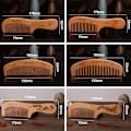 Miniatyrbilde 3 av 10: 2 stk Peach Wood Comb Fine Tooth Comb 7 7 7