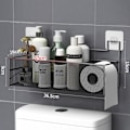 Miniatyrbillede 5 af 10: Badeværelseshylde Badeværelsesarrangør 2 2