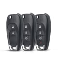 Miniatyrbilde 6 av 10: Fjernkontrollnøkkelveske Bilnøkkelskall 4 KNAPPER 4 KNAPPER 4 Buttons