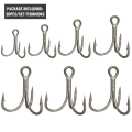 Pikkukuva 3 / 10: 20 kpl / set Fishhoks High Carbon Steel -terässarja 4 4 4