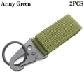 Miniatyrbild 1 av 10: 2st Webbing Hängande Spänne Nyckelring ARMY GREEN Army Green