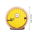 Miniatyrbilde 2 av 10: Miniatyr Fairy Alv Door Wooden Craft RØD red
