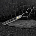 Miniatyrbillede 6 af 10: Klipningssaks Hårklippesaks SORT 8STK 8STK black 8PCS-8PCS
