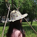 Pikkukuva 8 / 10: Taitettava tuuletinhattu leveälierinen hattu 3 3 3