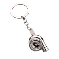 Miniatyrbilde 1 av 8: Turbo Turbolader nøkkelring Spinning Turbin Nøkkelanheng HVIT White