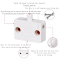 Miniatyrbild 3 av 8: 10 st Automatisk garderobsljusbrytare Dörr Touch Switch svart