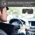 Miniatyrbild 3 av 10: Solskydd Högtalare Handsfree Högtalartelefon Smartphones Billaddare Black