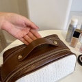 Miniatyrbilde 3 av 10: 2stk Kosmetisk bag Oppbevaringsposer KHAKI khaki