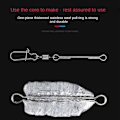 Miniatyrbilde 10 av 10: 5stk Fiskeblysink Fiskevektsink 40G-5STK 40g-5pcs