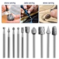 Miniatyrbilde 8 av 10: Drill Bits Kit Rotary Burr Tool GULL 10 STK gold 10pcs