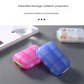Miniatyrbillede 6 af 10: 2 STK 12 Grid Pills Box Daglig Pille Etui PINK Pink