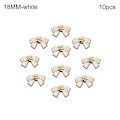 Pikkukuva 1 / 10: Vaatenapit Rusettinapit VALKOINEN 18MM10KPL 10KPL white 18MM10pcs-10pcs