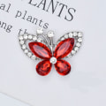 Miniatyrbillede 1 af 6: 10 stk Butterfly Smykker Tilbehør Kostume Dekoration RØD red
