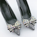 Miniatyrbilde 4 av 10: Sløyfe Krystallsmykker Rhinestone Bowknot SORT LITEN SORT LITEN Black Small