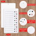 Miniatyrbillede 4 af 6: 3 stk Blank Checklist Board Blank Erstatningspapirer To Do List