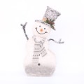 Miniatyrbilde 4 av 10: Blinkende snømannstatue Led lys snømann 92X63CM 92x63cm