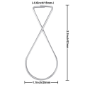 Miniatyrbillede 7 af 7: 200 STK Loftflisekroge T-bar Clips Drop Clips Clips