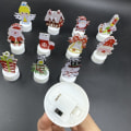 Miniatyrbilde 3 av 7: 2 STK jule elektronisk stearinlys stearinlys nattlys 1 1 1
