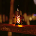 Miniatyrbillede 4 af 5: Simulation Flame Light Solar Light Flame Lamp