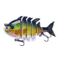 Miniatyrbilde 6 av 10: Multiseksjons fiskesluk Minnow Bait 8 8 8