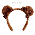 Pikkukuva 2 / 10: Bear Ears -hiuspanta Princess-hiusnauhat COFFEE Coffee