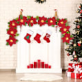 Miniatyrbild 7 av 9: Christmas Julstjärna Garland Artificiell Blomma String Light