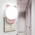 Miniatyrbilde 1 av 10: LED Nattlampe Varmt Lys ROSA EU-PLUGG EU-STOPP pink EU Plug-EU Plug
