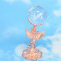 Miniatyrbilde 6 av 9: Angel Display Base Holder Krystall Ball Display Stand GULL Gold