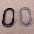 Miniatyrbillede 10 af 10: 2 stk Fjederspænder U-formet Ring SORT Black