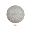 Miniatyrbild 2 av 10: Runda bordstabletter Bordsmatta SILVER Silver