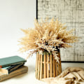 Miniatyrbillede 8 af 10: 2 Stk Hvede Halm Blomster Blomsterdekoration BRUN Brown