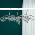 Miniatyrbild 7 av 10: Rostfri stålhängare Förvaring Balkong Klädhängare silver