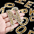 Miniatyrbillede 2 af 6: 52 stykker Rhinestone Letter Stickers A-Z Letter Glitter Sticker