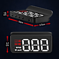 Miniatyrbillede 2 af 10: Bil GPS HUD HUD Projektor Display Digital Speedometer Black