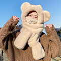 Miniatyrbild 1 av 10: Halsdukshandskar Set Bear Ear Hat FÄRG 2 FÄRG 2 Color 2