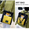 Miniatyrbild 3 av 10: Canvas Bag Tote Bag BLACK3 black3